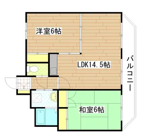ボナール錦町【5階】の間取り