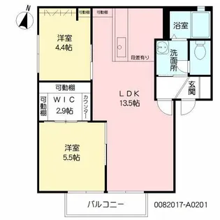 グランドウール小池原【2階】の間取り