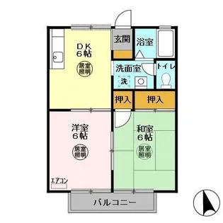 ヴェルディ清見台 AB【1階】の間取り