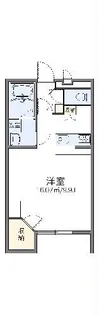 レオパレスシェルエトワール【1階】の間取り