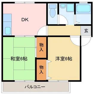 エーデルハイムエヒメ【2階】の間取り