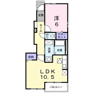ファイン ブリーズ【1階】の間取り