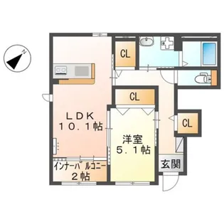 スターテラス長楽寺アネックス【1階】の間取り