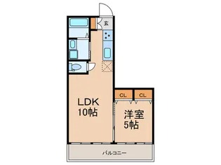 SHINE PASTEL【6階】の間取り