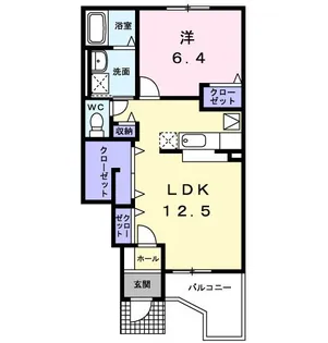 ヴァンベール III【1階】の間取り