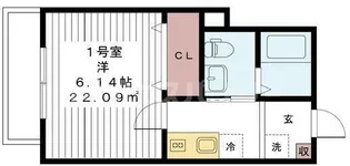 グランビュー船堀【1階】の間取り
