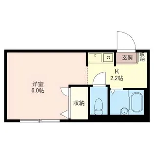 さくら並木コーポ【1階】の間取り