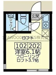 ユナイト金沢八景セシル・パウエル【1階】の間取り
