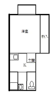 吾妻コーポA【1階】の間取り
