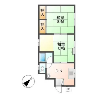 徳山アパート【1階】の間取り