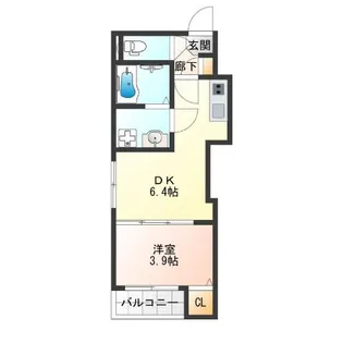 レーベンハイム西加賀谷【3階】の間取り