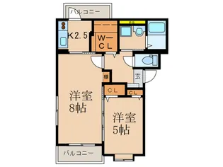 アンフィオン【2階】の間取り