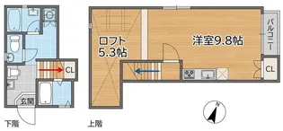 ティエラ大橋 240【2階】の間取り