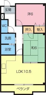 シャルム大蒲【2階】の間取り