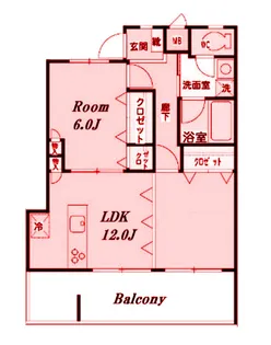 サンウエスト四谷上町【5階】の間取り