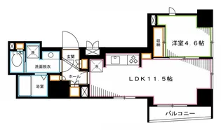 中野レジデンス壱番館【8階】の間取り