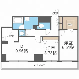 レジディア大通西【12階】の間取り