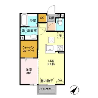 ハレ グレース【1階】の間取り