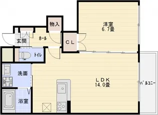 Franc Franc(フランフラン)【1階】の間取り