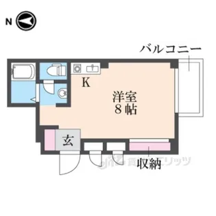 ツイン東生駒1号館【3階】の間取り
