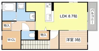 サンビレッジカシオペア A棟【2階】の間取り