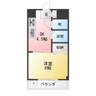 カーサ栄【2階】の間取り