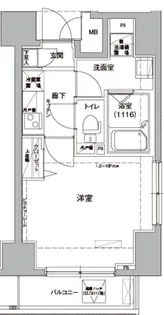 ロメック錦糸町【4階】の間取り