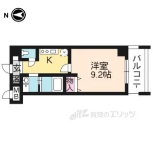 パルティール藤2【5階】の間取り