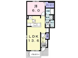 シャルマン B【1階】の間取り