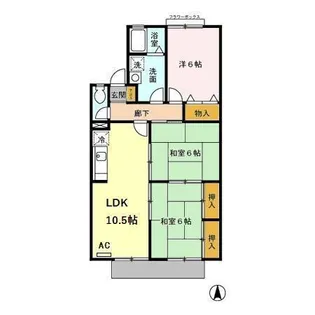 ファミール本郷【1階】の間取り