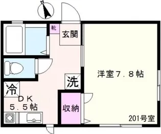 ホリーズ ドミサイル【2階】の間取り