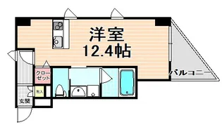 エスティメゾン西天満【13階】の間取り