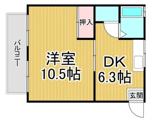恵ハイツ【2階】の間取り