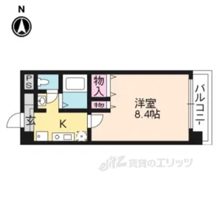 ハウスセゾン御所南【9階】の間取り