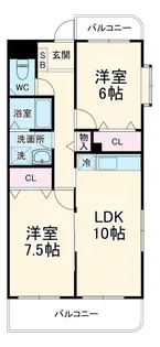 セレッソときわ野【3階】の間取り