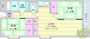 斎藤マンション【3階】の間取り