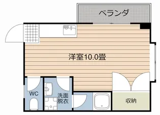 パレス鴨池【2階】の間取り