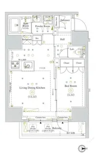 LUMEED南千住【6階】の間取り