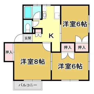 エクセルハイツ【1階】の間取り