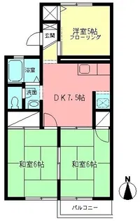 サンハイム韮山【1階】の間取り