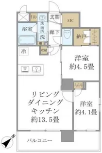ステラコート川崎【2階】の間取り