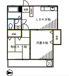 コーポみなと【2階】の間取り