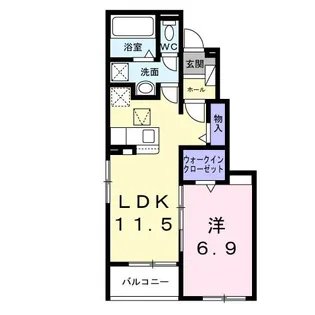 ノール・ボヌール【1階】の間取り