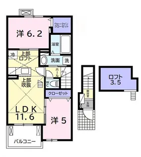 エトワール【2階】の間取り