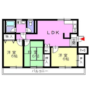 グリーンハイツ【3階】の間取り