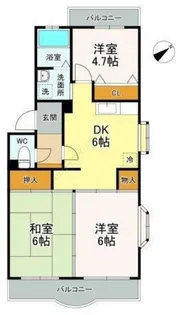 グランメール【2階】の間取り
