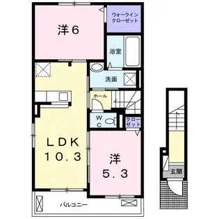 エクセランリーブル【2階】の間取り