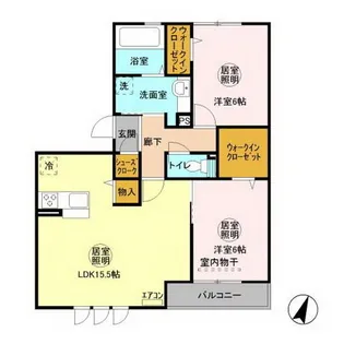 ラ・ルーチェ【3階】の間取り
