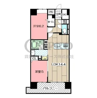 THE SQUARE・Royal Terrace【6階】の間取り