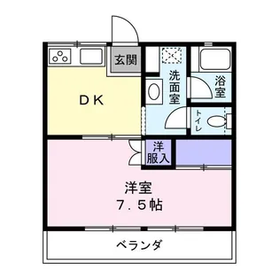 ヴェラシンフォニー【1階】の間取り